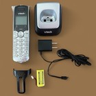 Vtech Ds6101 Silver Accessory Cordless Phone Handset W  Base For Ds6151 Series