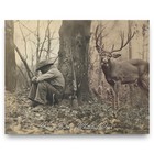 Dream Buck Whitetail Deer Art Print Bow Hunting Fishing Cabin Wall Decor Gift