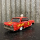 Vintage Firechief Japanese Pressed Tin Litho Friction 1950   s  Toy Car -