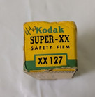 Vintage Kodak Super-xx 127 High Speed Panchromatic Film Open Box W instructions