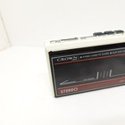 Vintage Crown Japan Ch-1 Portable Stereo Cassette Player Walkman Auto Stop White