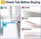Bathtub Handle Grab Bar  Bathtub Safety Rail   Shower Grab Bars