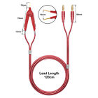 Lcr Meter Test Leads Terminal Kelvin Clips Cable Wires To 4mm Banana Plugs