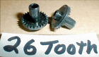 2 Crown Gear 26 Tooth Black By Strombecker Slot Car 1 32  Nos