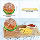 Artificial Hamburger   20pcs Artificial French Fries Fake Food Bread Model