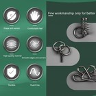 Metal Brain Teaser Puzzles  Set Of 32 With Pouch  Steel Iq Games Physics Mind   