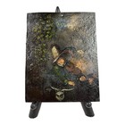 Antique 17th Century Dutch School Oil Painting On Metal - Man Playing Violin