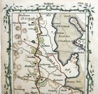 Northumberland Durham Road Map By Armstrong C1776 Genuine Antique Engraved Map