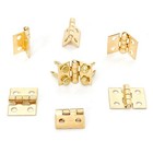 100pcs Mini Brass Hinges Hardware Small Tiny Hinges For Miniature Furniture W   