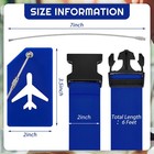 8 Pcs Luggage Straps Suitcase Tags Set For Tsa Approved