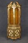 Florentine Italian Gilded And Paint Decorated Corner Cabinet Cupboard 1930s