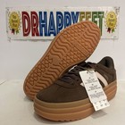 Adidas Vl Court Bold Kids Sportswear Shoes Brown Kk4502 New