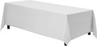 Rectangle Tablecloth - 90 X 132 Inch White Table Cloth For 6 Foot Tables With   