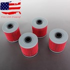 4pcs Oil Filter Hf123 For Kawasaki Bayou Klr250 Klr650 Klf220 Klf250 Klf300 Z200