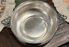 9 Inch Silver Plated Bowl With Lattice Handles
