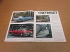 1968 Chevrolet Full Line Camaro Chevelle Impala Sales Brochure 12 Pg Original