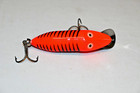 Rare Heddon Tiny Floating River Runt Spook 340 Xfb Fluorescent Black Shore