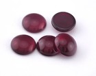 Red 18mm Glass Czech Round Flat Back Cabochons 180cb Cab80-05