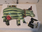 Rare Vintage Cow Parade Figurine Watermelon Helen 7340 With Tag   Box