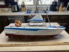 Cabin Cruiser Model  Wood Boat Pond Yacht Model 26    Vintage