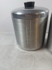 Vintage Canister Set Of 4 Spun Aluminum Retro 1950   s-1960   s Mid Century Modern