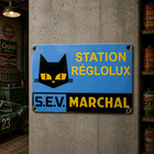 Marchal Station R  glolux Heavy Metal Sign     Garage Decor   60x40 Cm  23 6       15 7 
