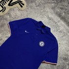 Men   s Nike Fc Chelsea Cotton Blue Soccer Polo Size L