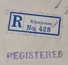 Superb Sudan 1931 Registered Cover From Khartoum Via Cairo To Italy