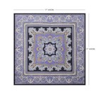 100  Silk Purple Paisley Pocket Square Men s Handkerchief Hanky Wedding Gift 17 
