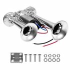 600db Dual Trumpets Super Loud Car Electric Air Horn Truck Boat Train Speaker Us