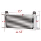 16 Row An10 Engine Oil Cooler Kit For N54 Engine 135 E82 335 E90 E92 E93 Silver