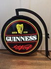 Guinness Beer Double Side Pub Light Up Bar Sign Irish Vintage 1996 Rare New Bulb