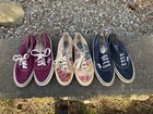 Lot Of 3 Pair Vintage 80s Vans Made In Usa Skate Powell Peralta Zorlac Womens 6