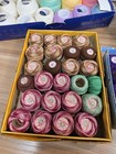 Lot 120  Tatting Crochet Thread Assorted Brand Size Colors Used new Dmc