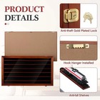 New N Scale Model Train Display Case Wall Cabinet 6-shelf Uv Protection
