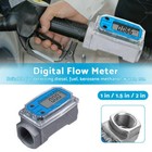 2 Inch Turbine Digital Diesel Water Fuel Flow Meter Oval Gear Flowmeter Gauge