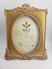 Ornate Gold Tone Victorian Style Resin Picture Frame Set Of 2 - 8x10   3x5 Inch