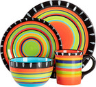 Feliz Mesa 16-piece Hand Painted Dinnerware Set  Service For 4  16pc 