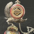 Franklin Mint Harley Davidson Electra Glide Pocket Watch W  Eagle Stand   Case