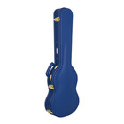 Crossrock Wooden Case For Gibson Sg Electric Guitars-security Lock-vibrant Blue