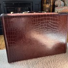 Samsonite Suitcase Luggage 4132  Faux Alligator Shwayder  21wx15 x8  Vintage