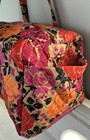 Nwt Vera Bradley Coming Up Roses Premium Cotton Original Duffel Bag 20 