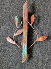 Rare Copper Vine Mezuzah With Green Patina