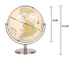 Annova 8    20cm World Globe Antique Globe Metal Arc And Base Bronzed Color -   