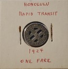 Honolulu  Hi Transportation Token  Honolulu Rapid Transit Co  1924 Ltd  j21 