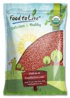 Organic Adzuki Beans     Non-gmo  Sproutable  Kosher  Raw  Vegan     By Food To Live