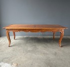 Vintage French Provencal Farm Table desk dining Table In Solid Cherry Wood