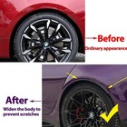 Bmw Fender Flares Wheel Arch Protector Kit 2pc Black Abs Universal