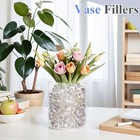  180pcs Bright Clear Vase Fillers  Acrylic Fake Crushed Ice Rocks Fish Tank 