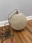 Vintage Mid Century Modern 12    White  Spaghetti Swag Light Hanging Lamp Works